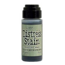 Фарба Distress Stain - Bundled Sage від Tim Holtz
