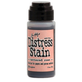 Фарба Distress Stain - Tattered Rose від Tim Holtz