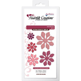 Набір ножів для тиснення і вирізання Tattered Blossoms від Heartfelt Creations