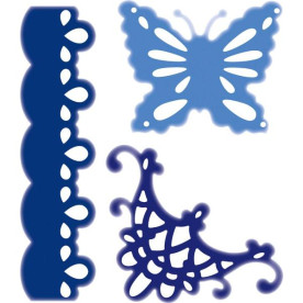 Набор ножей для тиснения и вырезания Decorative Butterfly-Border от Heartfelt Creations