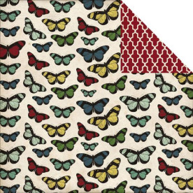 Двосторонній папір Butterflies 30х30 см від Echo Park