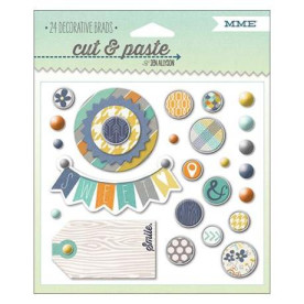 Набір брадс Smile 24 шт від компанії My Mind's Eye