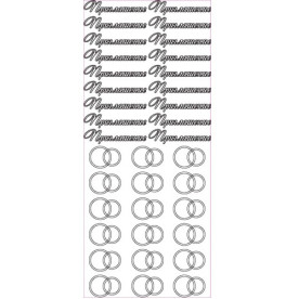 Наклейки "Запрошення на весілля" золотого кольору від ScrapBerry's