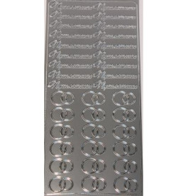 Наклейки "Запрошення на весілля" срібного кольору від ScrapBerry's