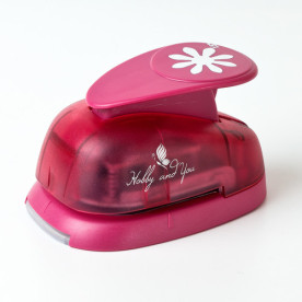 Дирокол фігурний "Квіточка тонка" 3,7 см від компанії Hobby and You