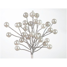 Міні-гілочки з перлинками білого кольору, 6 шт від Hobby and You