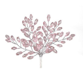 Міні-гілочки з акриловими пелюстками рожевого кольору, 6 шт від Hobby and You