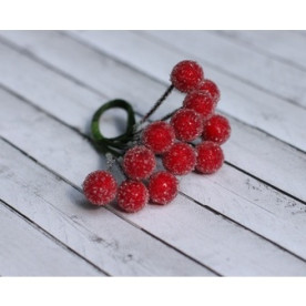 Набір червоної смородини в обсипання, 12 шт від компанії Hobby and You