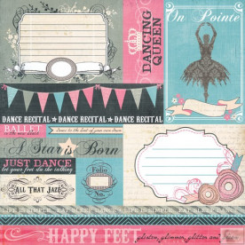 Двусторонняя бумага La Ballet 30х30 см от Echo Park