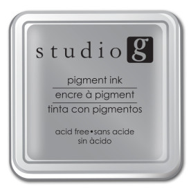 Пігментні чорнила для Штампінг Silver, 5х5 см, від Hampton Art