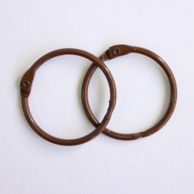 Кільця для альбомів темно-коричневого кольору, 2 шт, 35 мм від ScrapBerry's