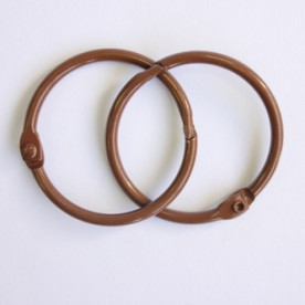 Кільця для альбомів темно-коричневого кольору, 2 шт, 40 мм від ScrapBerry's