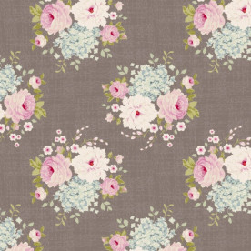 Ткань для рукоделия серо-коричневая 55х50 см от Tilda