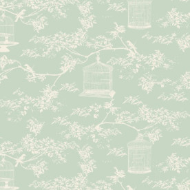 Тканина для рукоділля бірюзового кольору Тойла з кліткою ціан 55х50 см від Tilda