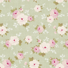 Тканина для рукоділля Зелена серпанок 55х50 см від Tilda