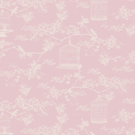 Ткань для рукоделия нежно-розовая Тойле с клеткой 55х50 см от Tilda