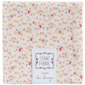 Ткань для рукоделия белого цвета 55х50 см от Tilda