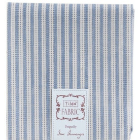 Тканина для рукоділля в синю смужку Кухонний візерунок 55х50 см від Tilda