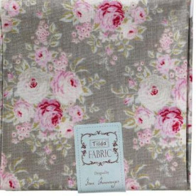 Тканина для рукоділля теплого сірого кольору Лора 55х50 см від Tilda