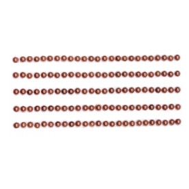 Напівперлини коричневого кольору на клейовий основі, 4 мм, 125 шт,  ScrapBerry's