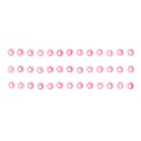 Напівперлини рожевого кольору на клейовий основі, 6 мм, 39 шт,  ScrapBerry's