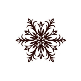 Акриловий штамп Урочиста сніжинка 5х4,3 см