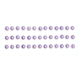 Напівперлини бузкового кольору на клейовий основі, 6 мм, 39 шт,  ScrapBerry's