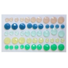 Набор граненых камушков в ярких тонах, 50 шт от ScrapBerry's