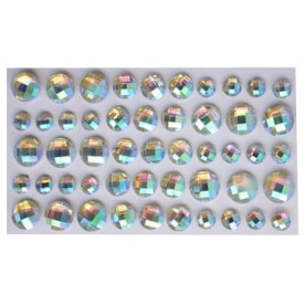 Набір прозорих гранованих камінчиків, 50 шт,  ScrapBerry's