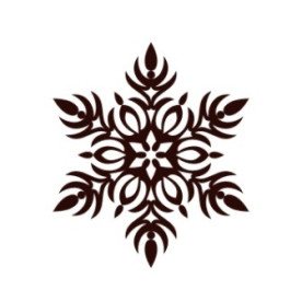 Акриловый штамп Снежинка 2х2.3 см