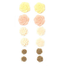 Набор кабошонов на клеевой основе Шебби, 12 шт от ScrapBerry's