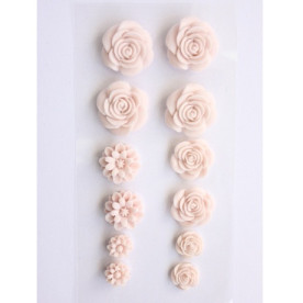 Набор кабошонов нежно-розового цвета на клеевой основе, 12 шт от ScrapBerry's