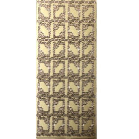 Контурные наклейки "Рамки с сердцами" золотого цвета, ScrapBerry's