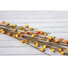 Гілочка з червоно-жовтими ягідками, 34 см від ScrapBerry's