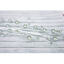 Веточка с серебристыми ягодками, 38 см от ScrapBerry's