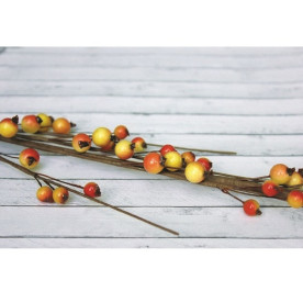 Гілочка з червоно-жовтими ягідками, 44 см від ScrapBerry's