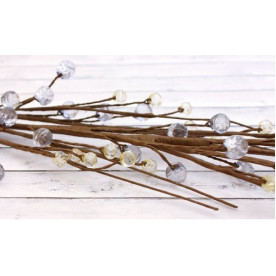 Гілочка з намистинами бежево-блакитного кольору, 38 см від ScrapBerry's