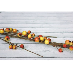 Гілочка з ягідками червоно-жовтого кольору, 37 см від ScrapBerry's