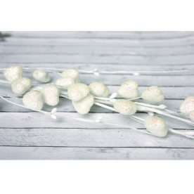 Веточка с сердечками в сахарной обсыпке с глиттером, 38 см от ScrapBerry's