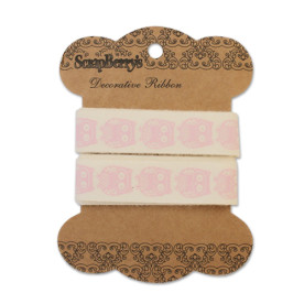 Хлопковая ленточка "Милые совы. Шебби", 15 мм, 2 м от ScrapBerry's