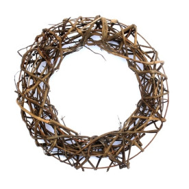 Круглый декоративный венок, ротанг, размер 20 см от ScrapBerry's