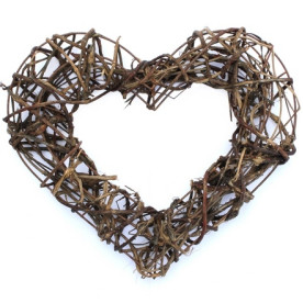 Декоративный венок "Сердце", ротанг, размер 30 см от ScrapBerry's
