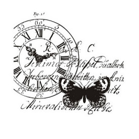 Акриловий штамп Vintage Collage 5.3х5 см