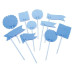 Ножі для тиснення і вирізання Party Flag Inserts, 10 шт від We R Memory Keepers