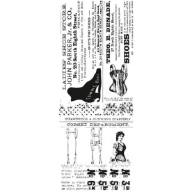 Акриловий штамп Boutique, Kaisercraft, 13х5 см