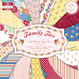 Набір паперу Family Ties, 15х15 см, 16 аркушів від First Edition