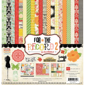 Набор бумаги For the Record 2 Tailored, 30х30 см, 12 листов + наклейки от Echo Park