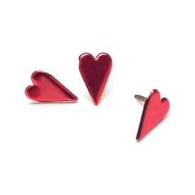 Набор брадсов Long Hearts Metallic Red, 50 шт от Creative Impressions