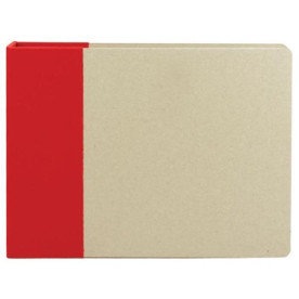 Тканинний альбом для скрапбукінгу Cloth D-Ring Album - Cardinal, колір: бежевий, червоний, 20х20 см від American Crafts