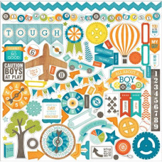 Наклейки All About A Boy 30х30 см, Echo Park
